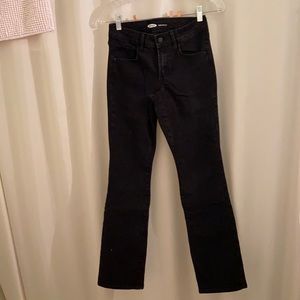 Old Navy kicker boot black denim jeans